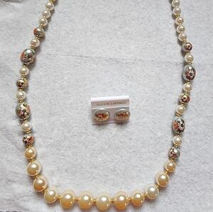 Necklace and earrings